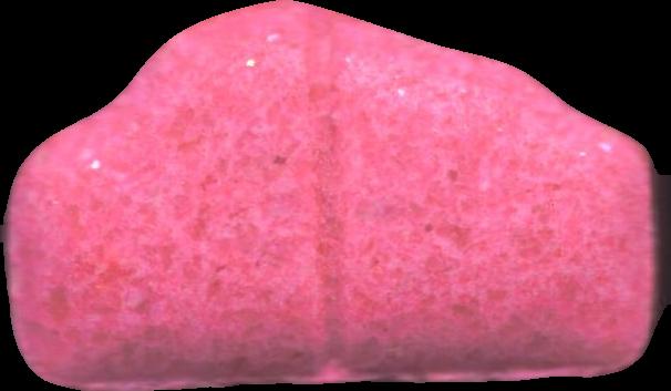 SoundCloud (Rosa) - MDMA 123mg (Front) pill — lab-tested sample