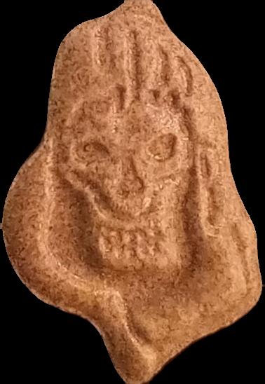 Grim Reaper (Gris) - MDMA 292mg (Front) sample 2025-09-04_grimreaper_gris