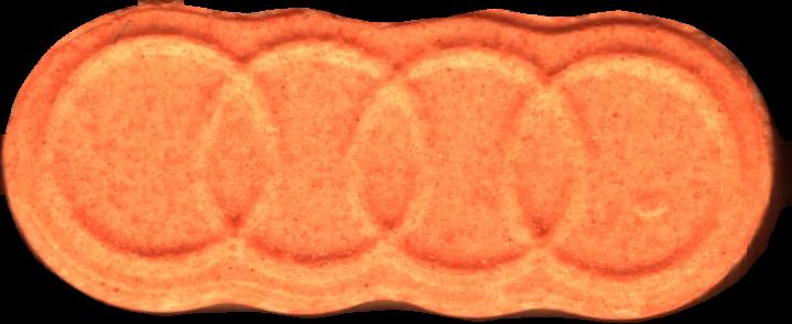 AUDI RS (Naranja) - MDMA 192mg (Front) sample 2025-09-09_audirs_naranja