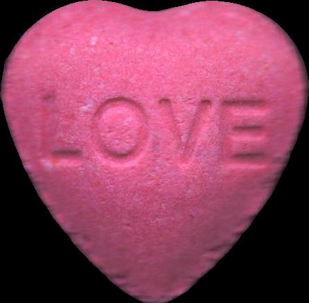 Corazón (Rosa) - 2C-B 15mg (Front) pill — lab-tested sample
