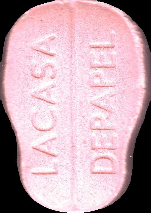 Casa de papel (Rosa Claro) - MDMA 134mg (Front) sample 2025-09-25_casadepapel_rosaclaro