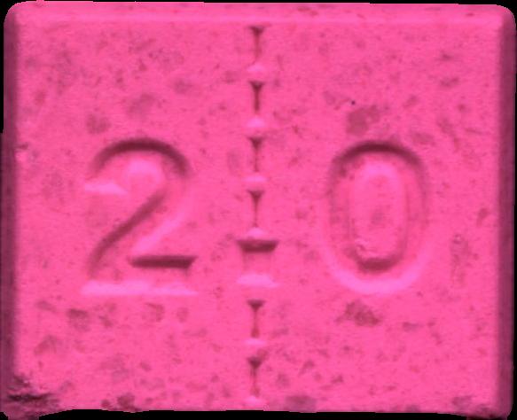 Berghain (Rosa) - MDMA 241mg (Front) pill — lab-tested sample
