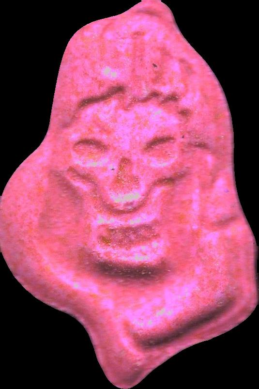 Grim Reaper (Rosa) - MDMA 315mg (Front) sample 2025-10-09_grimreaper_rosa