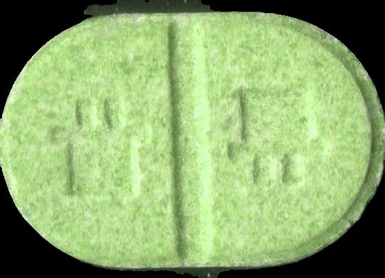 Gucci (Verde) - MDMA 213mg (Front) pill — lab-tested sample