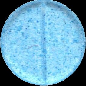 (Azul) (Front) pill — lab-tested sample