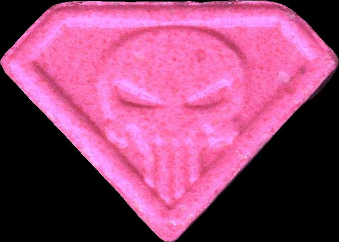 Punisher (Rosa Oscuro) - MDMA 209mg (Front) sample 2025-10-09_punisher_rosaoscuro