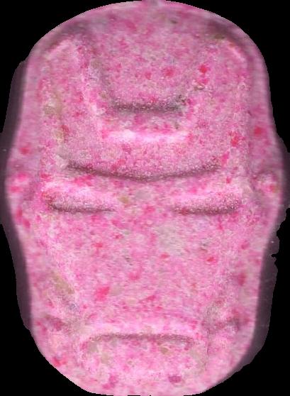 ironman (Rosa) - MDMA 95mg (Front) sample 2025-10-23_ironman_rosa