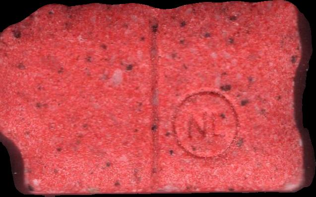 M&MS (Rojo Oscuro) - MDMA 201mg (Front) sample 2025-10-23_mms_rojooscuro
