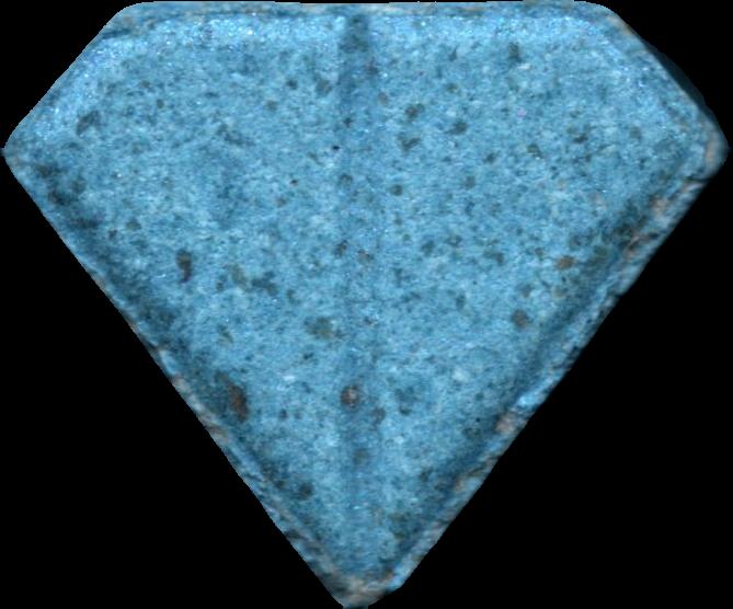 Punisher (Azul) - MDMA 174mg (Front) sample 2025-10-28_punisher_azul