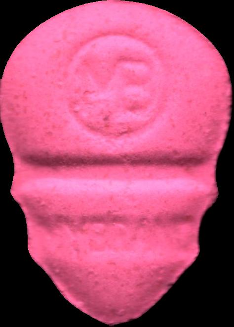 My Brand (Rosa) - MDMA 141mg (Front) pill — lab-tested sample
