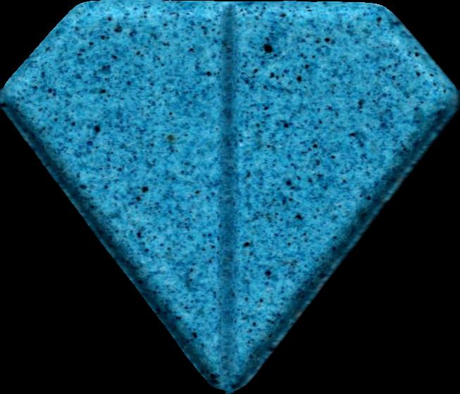 Punisher (Azul) - MDMA 126mg (Front) sample 2025-11-04_punisher_azul