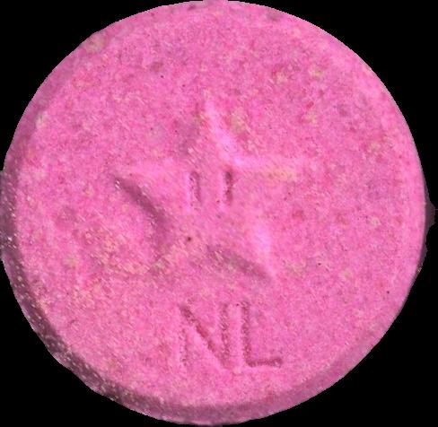 Seta (Rosa) - MDMA 159mg (Front) pill — lab-tested sample