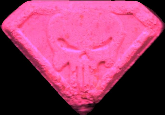 Punisher (Rosa) - MDMA 110mg (Front) sample 2025-11-12_punisher_rosa