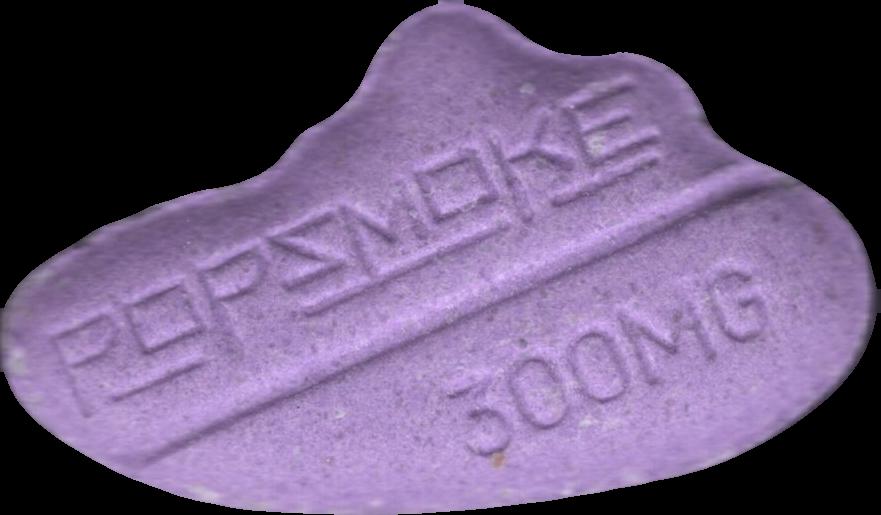 Pop Smoke (Lila) - MDMA 226mg (Front) sample 2025-11-16_popsmoke_lila