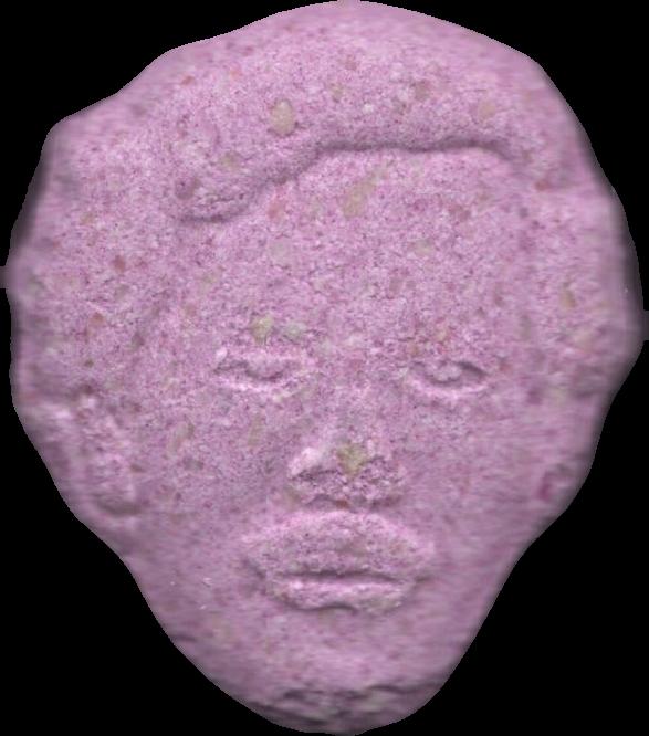 Pablo Escobar (Morado) - MDMA 234mg (Front) sample 2025-11-18_pabloescobar_morado