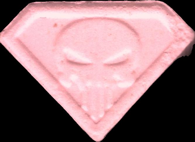 Punisher (Rosa) - MDMA 91mg (Front) sample 2025-11-18_punisher_rosa