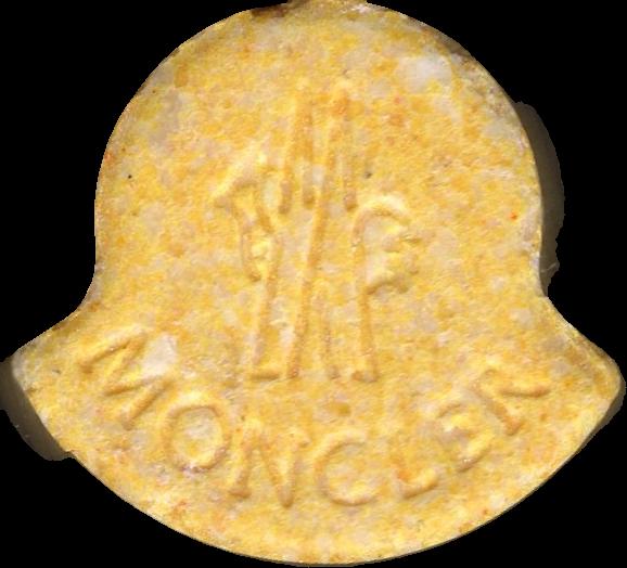 Moncler (Amarillo oscuro) - MDMA 177mg (Front) sample 2025-11-20_moncler_amarillooscuro