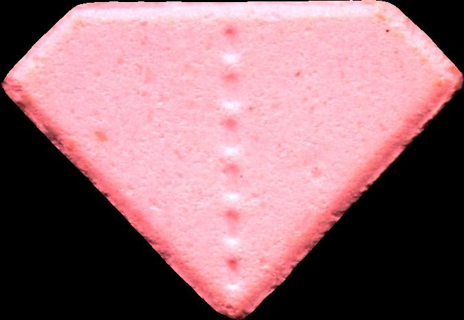 Punisher (Rosa) - MDMA 88mg (Front) sample 2025-12-09_punisher_rosa