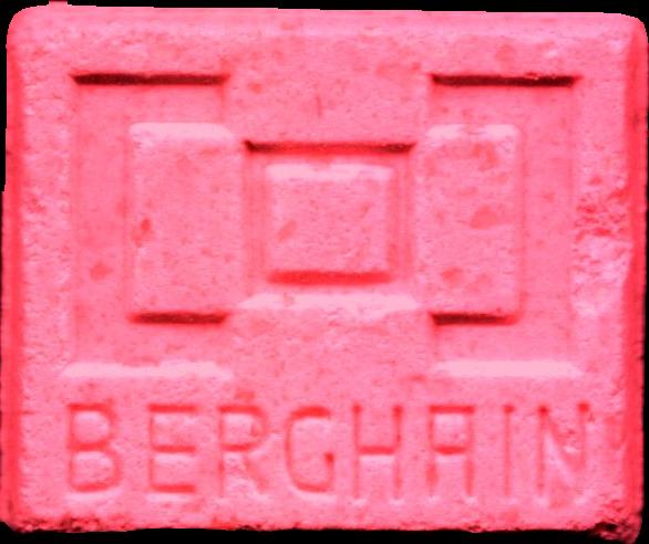 Berghain (Rosa) - MDMA 196mg (Front) pill — lab-tested sample