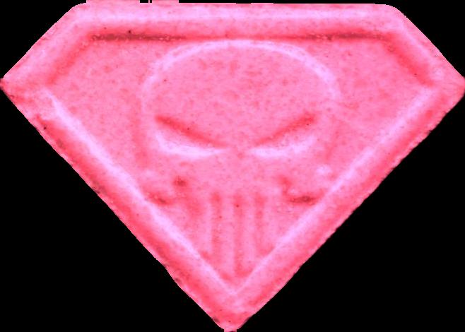 Punisher (Rosa) - MDMA 215mg (Front) sample 2026-01-20_punisher_rosa