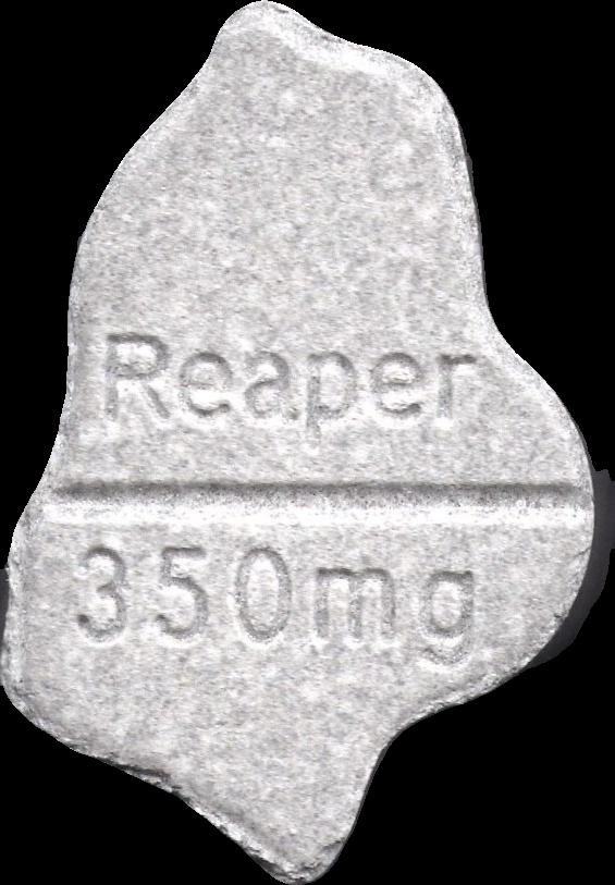 Grim Reaper (Gris) - MDMA 275mg (Front) sample 2026-01-29_grimreaper_gris