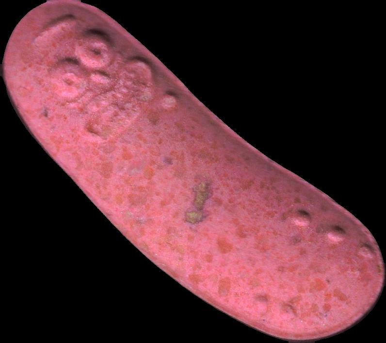 Pickle Rick (Rosa) - MDMA 207mg (Front) pill — lab-tested sample