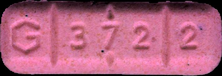 G 3722 (Rosa) - MDMA 118mg (Front) sample 2026-02-12_g3722_rosa