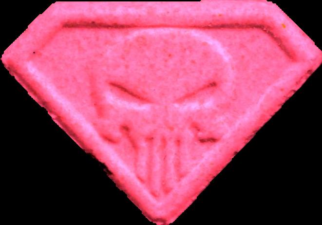 Punisher (Rosa) - MDMA 226mg (Front) sample 2026-02-17_punisher_rosa