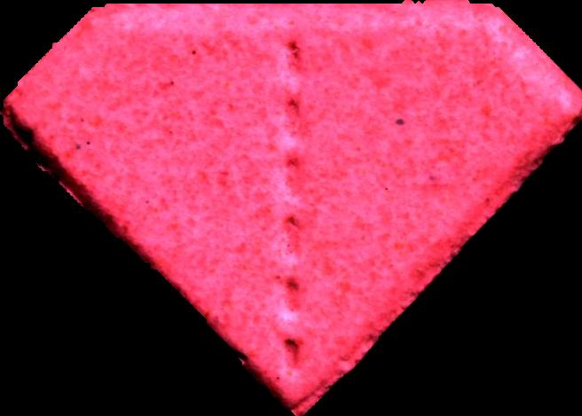 Punisher (Rosa) - MDMA 220mg (Front) pill — lab-tested sample