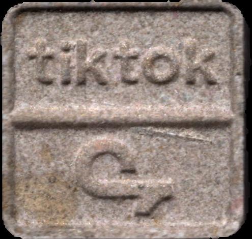 Tiktok (Multicolor) - MDMA 139mg (Front) pill — lab-tested sample
