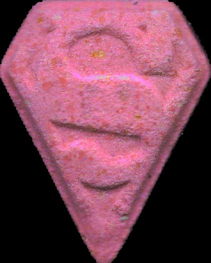 Superman (Rosa) - MDMA 71mg (Front) sample 2026-03-05_superman_rosa