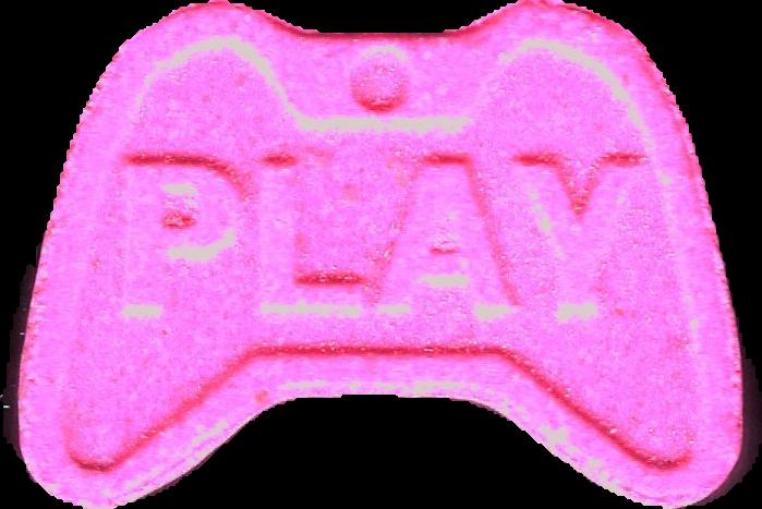Play (Rosa) - MDMA 187mg (Front) pill — lab-tested sample