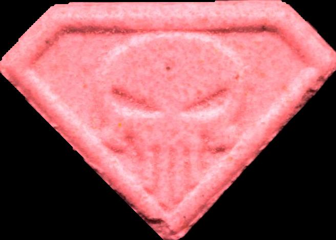Punisher (Rosa) - MDMA 212mg (Front) sample 2026-04-07_punisher_rosa