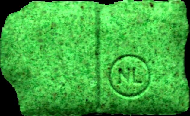M&MS (Verde) - MDMA 161mg (Front) pill — lab-tested sample