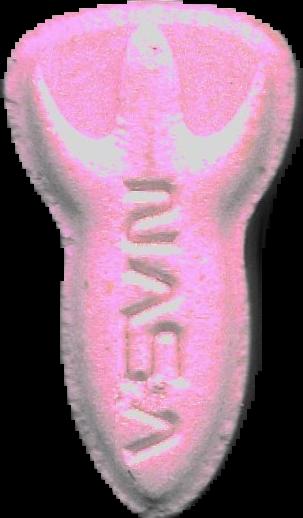NASA (Rosa) - 2C-B 11mg (Front) pill — lab-tested sample