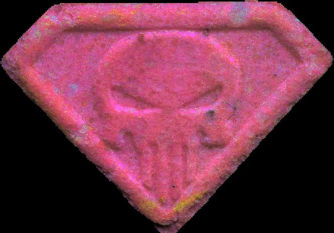 Punisher (Rosa) - MDMA 204mg (Front) sample 2026-04-23_punisher_rosa