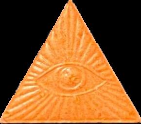 Iluminati (Naranja) - MDMA 83mg (Front) pill — lab-tested sample