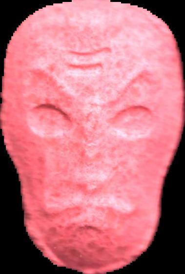 Casa de papel (Rosa) - MDMA 194mg (Front) pill — lab-tested sample