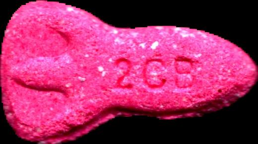 NASA (Rosa) - 2C-B 15mg (Front) pill — lab-tested sample