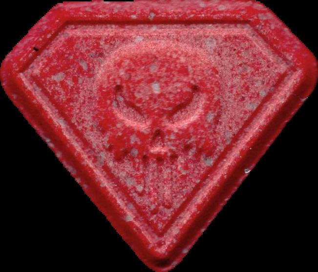 Punisher (Rojo Oscuro) - MDMA 165mg (Front) sample 2026-05-21_punisher_rojooscuro