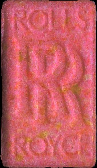 Rolls Royce (Rosa) - MDMA 90mg (Front) pill — lab-tested sample