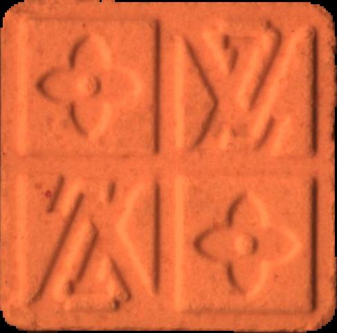 Louis Vuitton LV (Naranja) - MDMA 126mg (Front) sample 2026-06-04_louisvuittonlv_naranja
