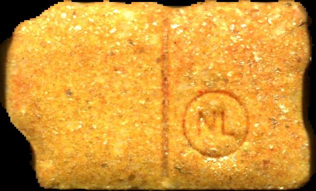 M&MS (Naranja) - MDMA 207mg (Front) sample 2026-06-04_mms_naranja
