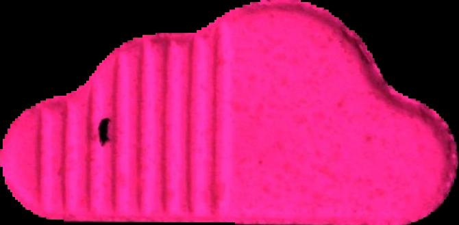 SoundCloud (Rosa) - MDMA 204mg (Front) pill — lab-tested sample