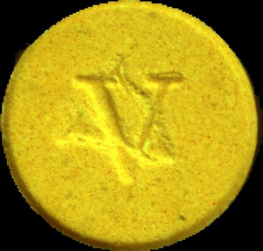 Versace (Amarillo) - MDMA 180mg (Front) sample 2026-06-05_versace_amarillo
