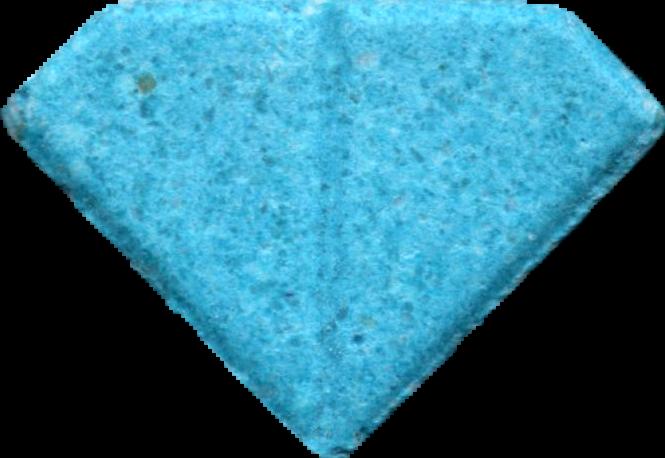 Punisher (Azul) - MDMA 74mg (Front) sample 2026-06-06_punisher_azul