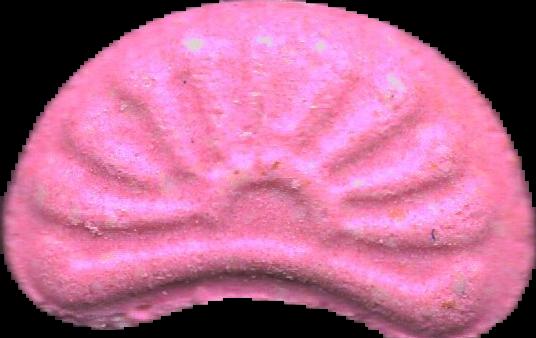 Amanecer (Rosa) - MDMA 128mg (Front) lab-tested pill — back