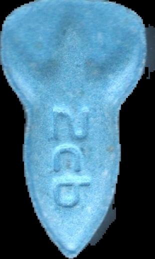 NASA (Azul) - 2C-B 18mg (Front) lab-tested pill — back
