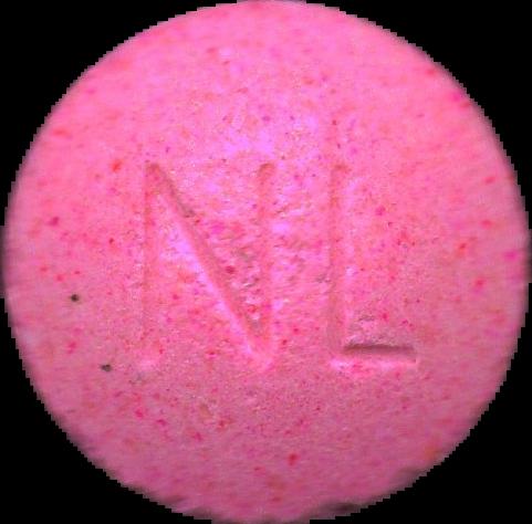 Gallo / Rooster (Rosa) - MDMA 90mg (Front) lab-tested pill — back