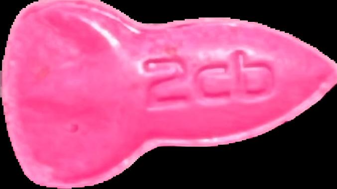NASA (Rosa) - 2C-B 5mg (Front) lab-tested pill — back
